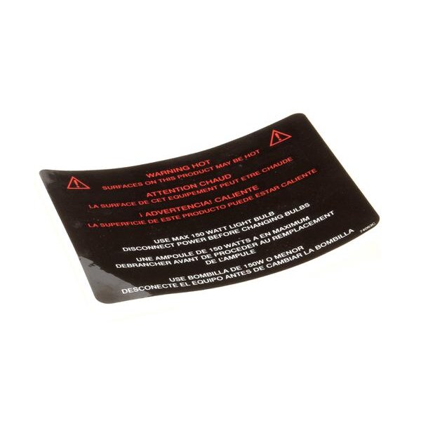 Henny Penny Label-Hot Surf/150W Bulb Scr 74063 - main